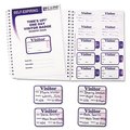 C-Line Products C-Line 97009 Time's Up Self-Expiring Visitor Badges w/Registry Log- 2 x 3- White- 150/Box 97009